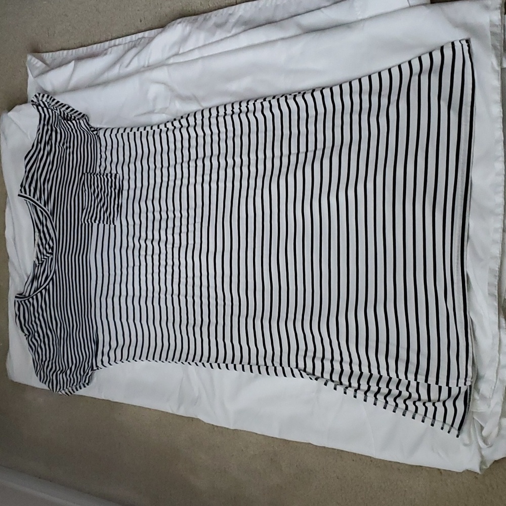 Ellison Short Sleeve Striped Maxi Dress
